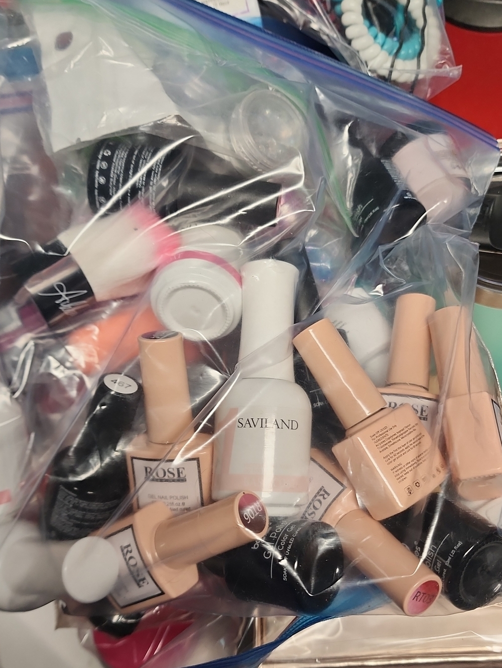 Assorted Nude Pink Gel Nail Polish Lot